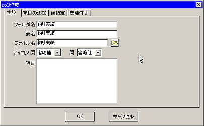 表の作成-釣り実績