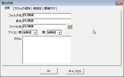 表の作成-釣り実績
